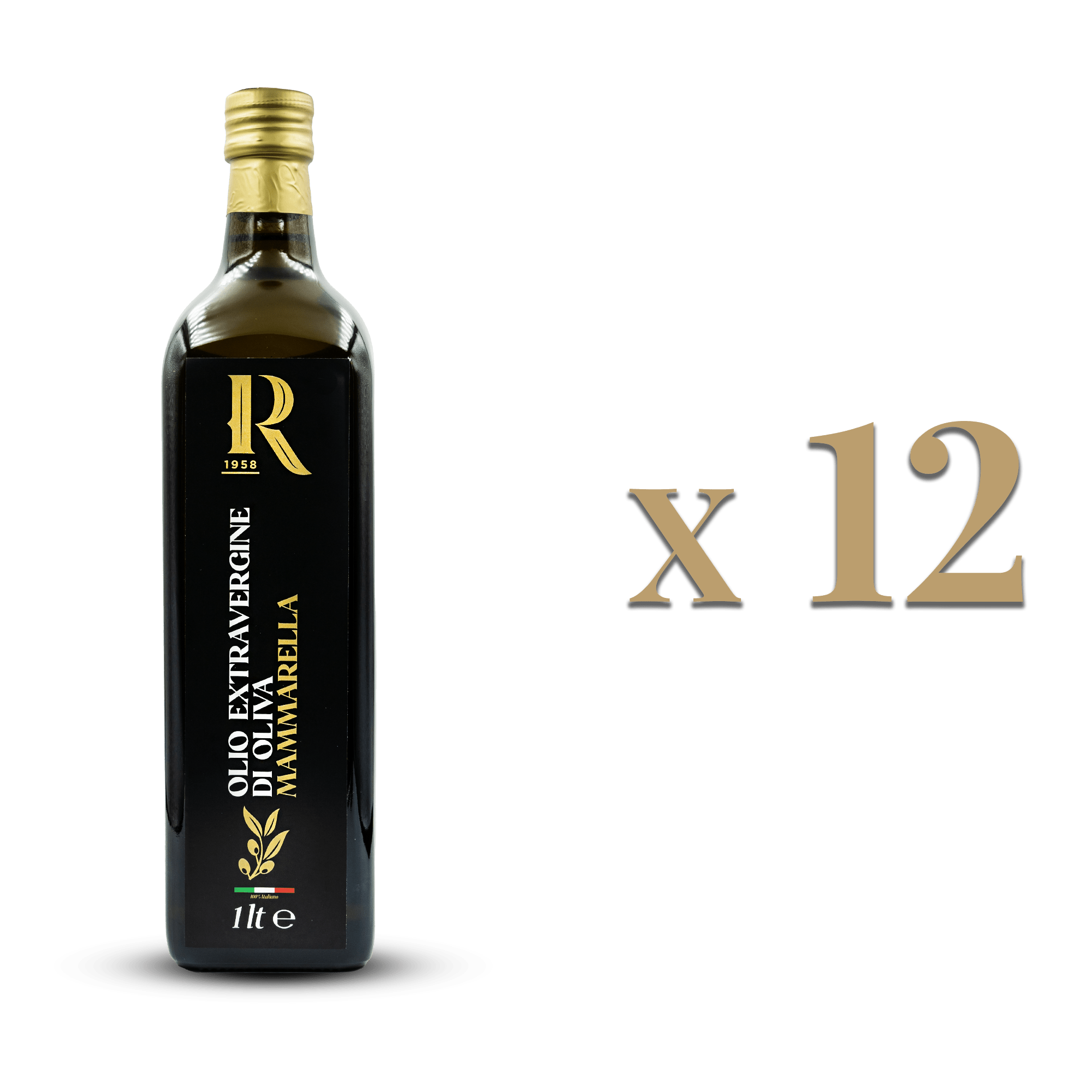 Set 12 bottiglie Mammarella Classic 1lt olio EVO
