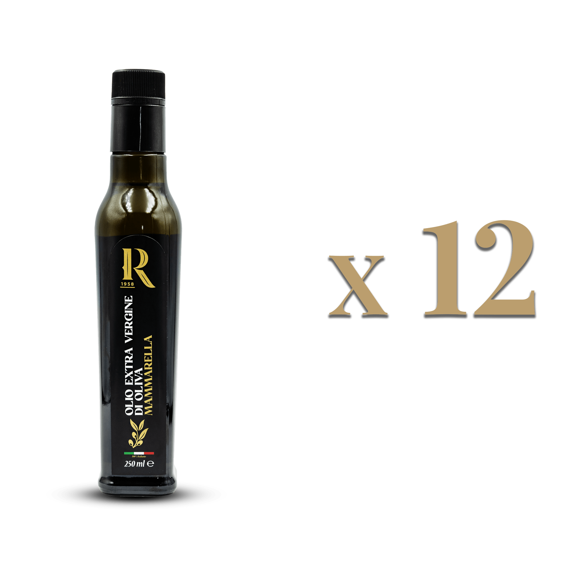 Set 12 bottiglie Mammarella Classic 250ml olio EVO 