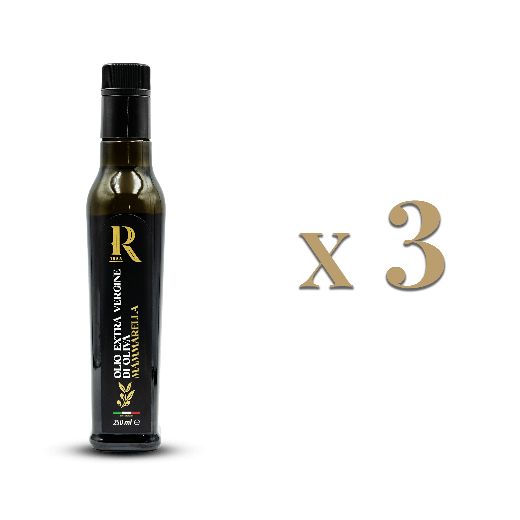 Set 3 bottiglie Mammarella Classic 250ml olio EVO