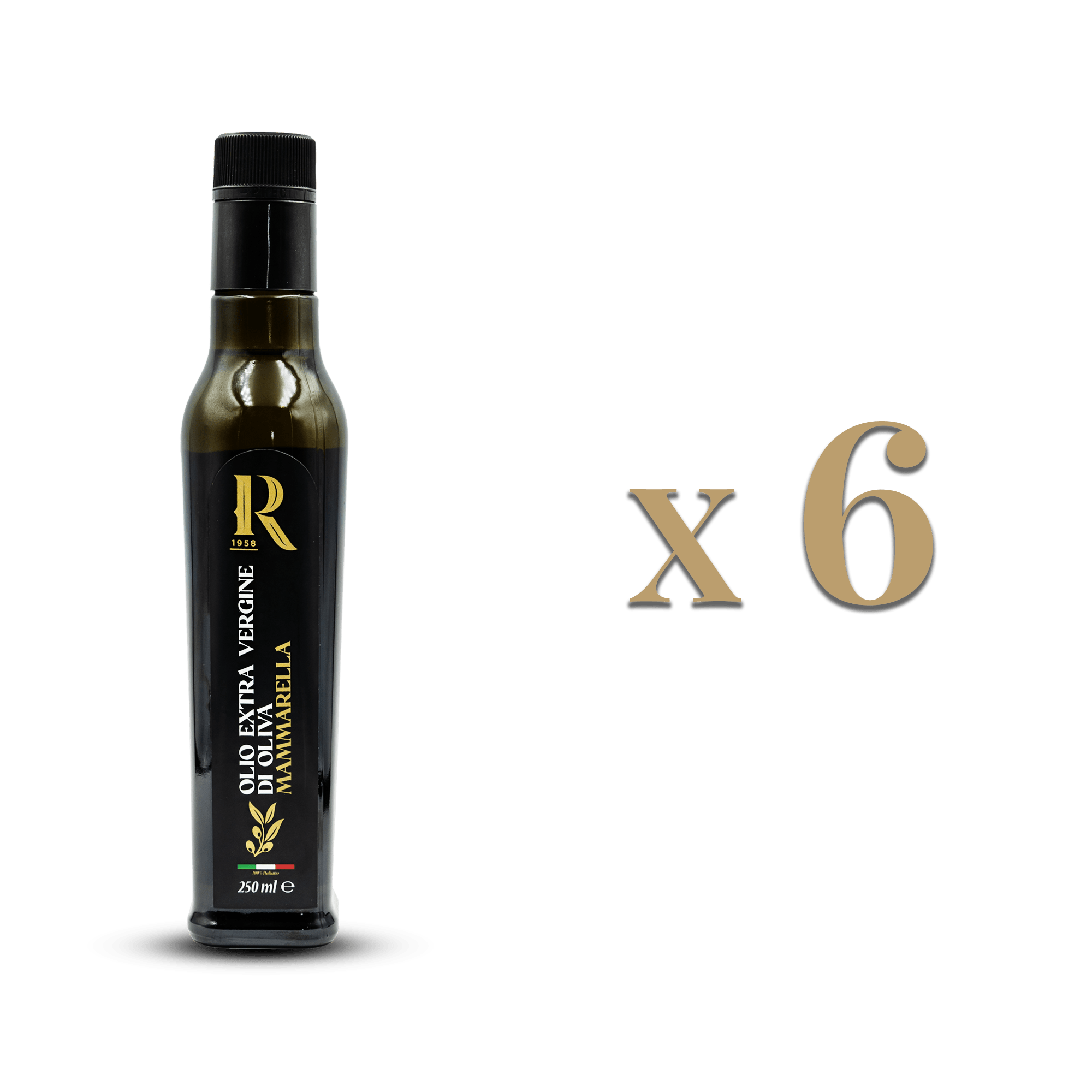 Set 6 bottiglie Mammarella Classic 250ml olio EVO 
