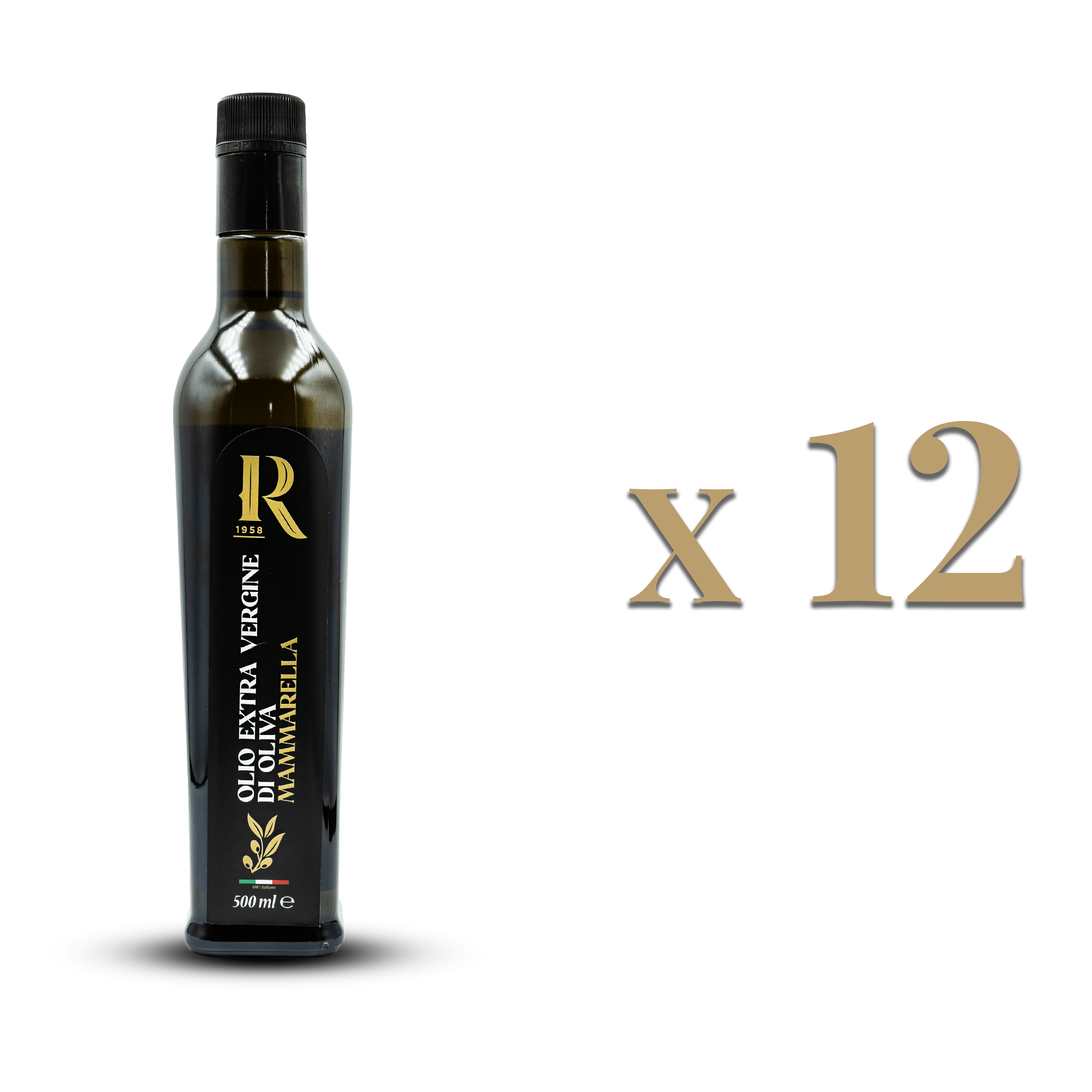 Set 12 bottiglie Mammarella Classic 500ml olio EVO 