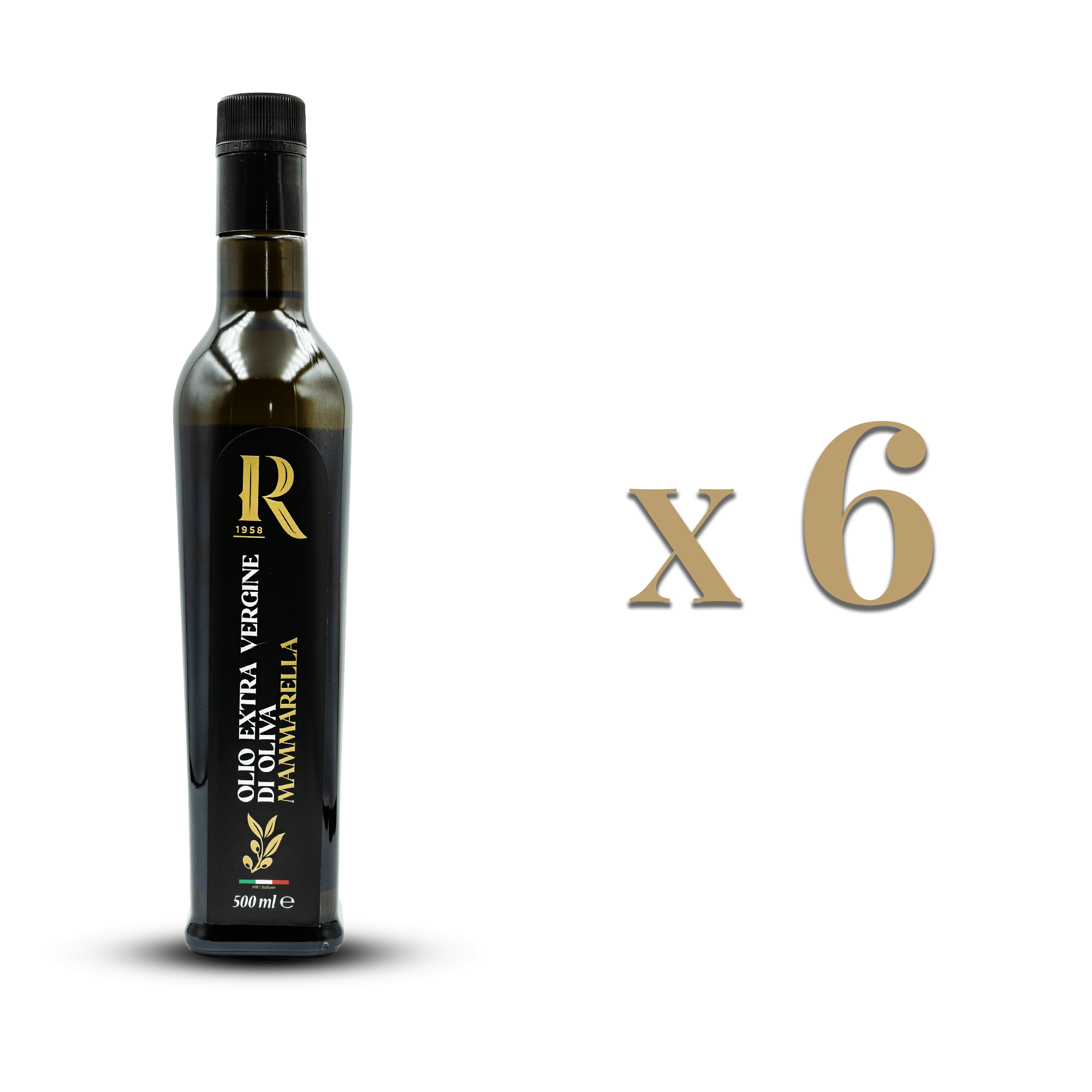 Set 6 bottiglie Mammarella Classic 500ml olio EVO 